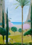 Les paysages sans sommeil :« La visite de Tawana à l’atelier » 100cm x 73cm 2016