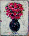 Petits bouquet d’amour résistant à l’hiver huile sur toile 27cm x 22cm 2016