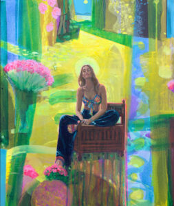 Tu composais tes jardins Anna, comme tes peintures avec beaucoup de règles et parfois beaucoup d'abandon, comme notre histoire autrefois. - 55cm x 46cm - 2025