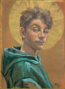 Erwan, tu avais la noblesse du regard d'un prince florentin. - 33cm x 24cm - 2025