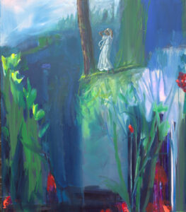 Profitant d'un coup de vent tu m'avais vu partir sur un coup de tête. Je reviendrai qui sait comme un printemps. - 150cm x 130cm - 2025