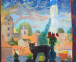 Arsène vivait sur les toits à toute heure, parfois châtelain et gentleman, parfois mendiant ou cambrioleur. - 61cm x 50cm - 2025