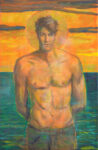 Jean, qu'as-tu sur ton corps sculpté par la mer, que le goût salé des surfeurs qui flottent sur la belle ! - 41cm x 27cm - 2025
