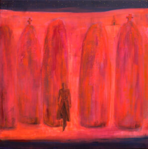 Cérémonie, "Fortis imaginatio generat casum" - 100cm x 100cm - 2025