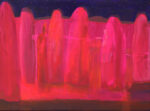 C'était la nuit brûlante du solstice, nous écoutions le chant des mégalithes,quelle joie ! - 73cm x 54cm - 2025