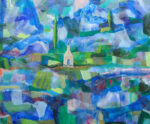 Chapelle, perdue dans le paysage délavé de pluie, je ne voyais plus que toi. Tu avais l’éclat d’une pierre précieuse comme le jaspe cristallin. - 65cm x 54cm - 2025