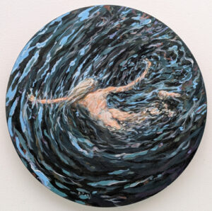 L'instant où Ondine me dit: Mais de quoi avez-vous peur ? - Diam.50cm - 2025