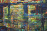 Autoportrait dans le vieux port à marée basse. - 41cm x 27cm - 2025