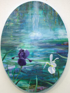 Alors qu'une lumière inappropriable illuminait le bassin, et qu’un léger vent presque timide nous effleurait, je lui dis d’un trait: Voulez-vous m’épouser? - 40cm x 30cm - 2025