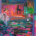 L'hésitation du centaure ou comment tout à coup le centaure se sentit un instant étranger à son corps. - 100cm x 100cm - 2025