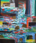C'était la fête au port même les poissons dansaient. - 55cm x 46cm - 2025