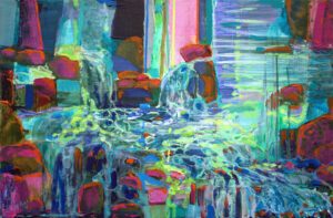L’Aven avant de s’unir à la mer se jouait des chaos. - 41cm x 27cm - 2025