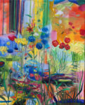 Après le coup de vent, le jardin était sens dessus dessous, un tohu-bohu, une bacchanale de couleurs comme dans le bosquet de Simila. - 41cm x 33cm - 2025