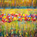 Pour te faire rêver et rendre le temps moins monotone, je t'avais inventé un printemps en automne. - 40cm x 40cm - 2025