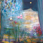 Même quand mon cœur aura quitté mon corps, garde moi longtemps longtemps mon amante. Tu chanteras la note haute, toujours, comme quand tes doigts dans ma main jouaient la musique savante. - 60cm x 60cm -