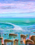 Un matin où tu jouais la charmeuse. - 92cm x 73cm -
