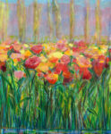 Mais reste, aimable printemps car trop vite tu t’éclipses ! Nous n'avons jamais trop de cœur, vraiment. - 65cm x 54cm -