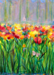 Mais reste, délicieux printemps car trop vite tu t’effaces ! Nous n'avons jamais trop de cœur, vraiment. - 70cm x 50cm -