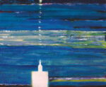 Sur le chemin, ta main pure éclairait la mienne. La lune, dans un aplomb certain, inondait la chapelle. - 100cm x 81cm -