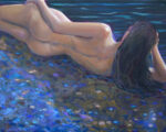 Ondine, oh belle de nuit, je venais vers toi aveugle. De notre lit sur la grève, te souviens-tu? - 41cm x 33cm - 2026
