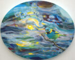 Pendant l’éclipse , c'était "La pause du chant des oiseaux", comme si, le monde retenait soudain son souffle. - 40cm x 30cm - 2026